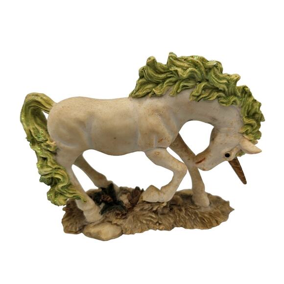 Ks Collection Mythical Friends Ltd Edition Unicorn Figurine Green Mane - Picture 1 of 5